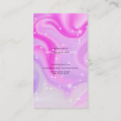 Moderne Glam Iridescent Nails Application Guide BU Visitekaartje (Achterkant)