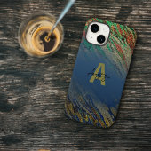 Moderne Glam Luxury Stylish Glitter Monogrammed Case-Mate iPhone Case