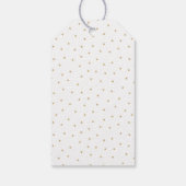 Moderne glam nacht faux goud glitter kalligrafie cadeaulabel (Achterkant)