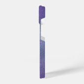 Moderne Glam Paars Glittery Kiss-lipstick - opdruk iPhone Hoesje (Linkerkant)