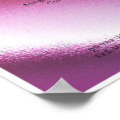 Moderne Glam Prijslijst Poster (Hoek)