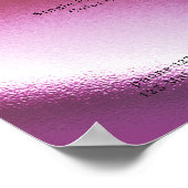 Moderne Glam Prijslijst Poster (Hoek)