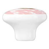 Moderne Glam Spots Pink & White Chic Elegant Keramische Knop (Zijkant)