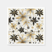 Moderne Glam Starburst Bloemen Servet (Voorkant)