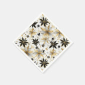 Moderne Glam Starburst Bloemen Servet (Hoek)