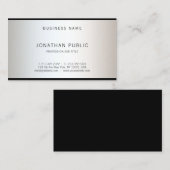 Moderne glam stijlvol ontwerp professionele top ef visitekaartje (Voorkant / Achterkant)