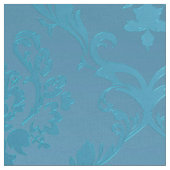 moderne Glam Turquoise Damask Stof (Close Up)
