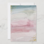 Moderne Glam Waterverf Goud Confetti BRUIDSDUITEN Kaart (Achterkant)