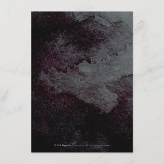 Moderne glam zwart faux goud glitter detail kaart (Achterkant)