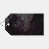 Moderne glam zwart faux goud kalligrafie dank u cadeaulabel (Achterkant Horizontaal)