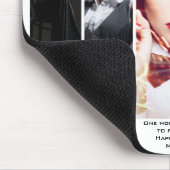 Moderne Glamor Retro Style Portfolio Photo Collage Muismat (Hoek)