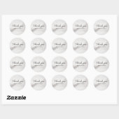 Moderne Glamour Glitter Classic Round Sticker (Vel)