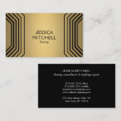 Moderne Glamour in Goud Schoonheid, Make-up, Bouti Visitekaartje (Voorkant / Achterkant)