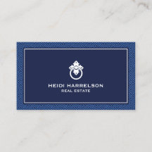 Moderne Glamour Realtor, onroerend goed blauw