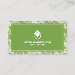 Moderne Glamour Realtor, Onroerend goed Groen Visitekaartje