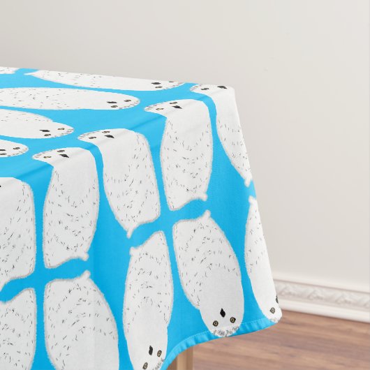 Moderne glamour sneeuwuil tafelkleed (Voorbeeld)