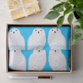 Moderne glamour sneeuwuil tissuepapier (Geschenk)