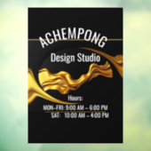 Moderne Glamour Winkelpui: Achempong Mode Uren Raamsticker (Vel 3)