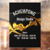 Moderne Glamour Winkelpui: Achempong Mode Uren Raamsticker (Vel 2)