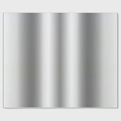 Moderne Glamoureuze Sjabloon Metallic Look Silver Cadeaupapier (Vlak)