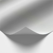 Moderne Glamoureuze Sjabloon Metallic Look Silver Cadeaupapier (Hoek)