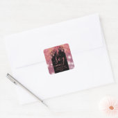 Moderne glans druppels sojakaars label (Envelop)