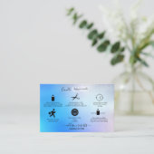 Moderne glans ridescent Sparkle Candle Care Busine Visitekaartje (Staand voorkant)