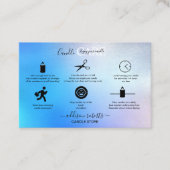 Moderne glans ridescent Sparkle Candle Care Busine Visitekaartje (Voorkant)