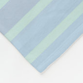 Moderne glanzende blauwe gestreepte fleece deken (Hoek)