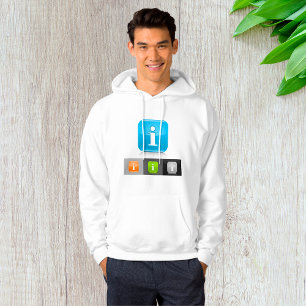 Moderne Glanzende Informatie Symbolen Hoodie