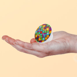 Moderne Glas in lood - Kort geschilde vormen Keramische Knop