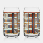 Moderne Glaswerk Vierkanten Houtskool Blikvorm Glas (Rechts)