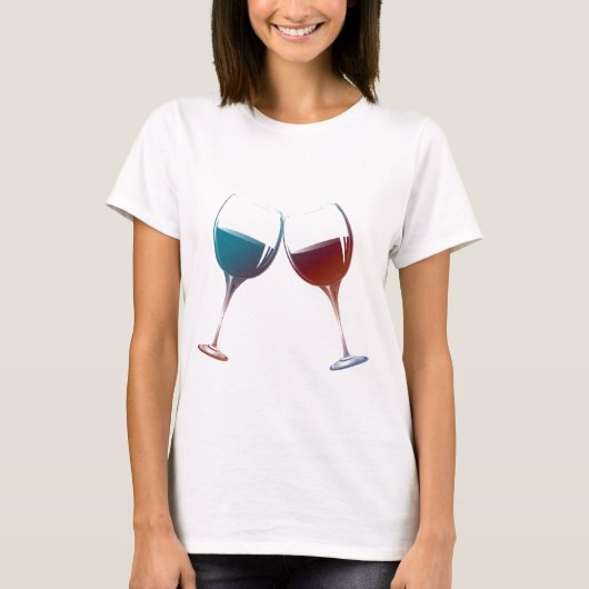 Moderne glazen kunst t-shirt (Voorkant)
