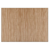 Moderne glazen snijplank met houtnerf voor chefs (Voorkant)