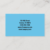 Moderne glazen wisser ruitreiniging visitekaartje (Achterkant)