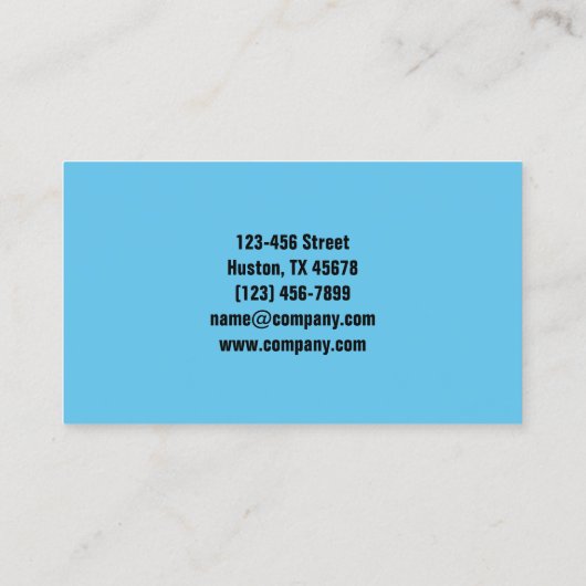 Moderne glazen wisser ruitreiniging visitekaartje (Achterkant)