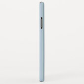 Moderne glinsterende blauwe gestreepte Case-Mate iPhone case (Achterkant/rechts)