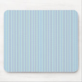 Moderne glinsterende blauwe gestreepte muismat (Voorkant)