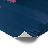 Moderne Glitch Horizon Wandkunst Poster (Hoek)