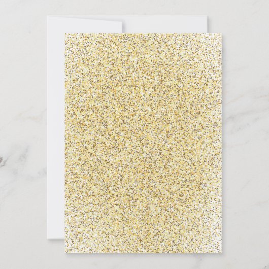 Moderne Gliter Bloemen Baby Islamitische Aqiqa Aqe Kaart (Achterkant)