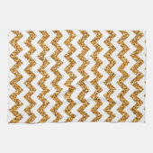 Moderne Glitt Chevron Print Keuken Dish Handdoek (Horizontaal)