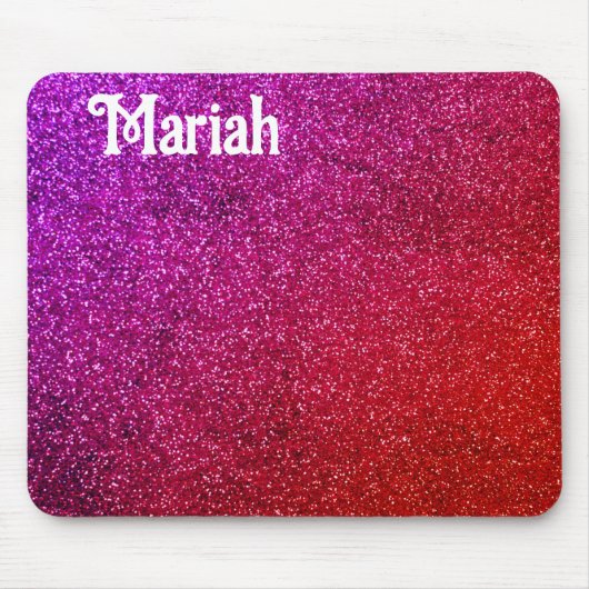 Moderne glitter achtergrond muismat (Voorkant)