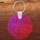 Moderne glitter achtergrond sleutelhanger (Achterkant)