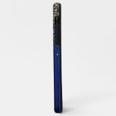 Moderne Glitter Blauwe Patroon Case-Mate iPhone Case (Achterkant/links)