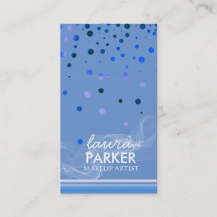 Moderne Glitter Bokeh make-up artiest Paarse Visitekaartje