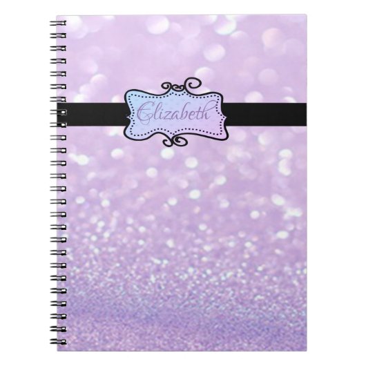 Moderne Glitter Bokeh, Persoonlijk Notitieboek (Voorkant)