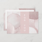 Moderne Glitter Cadeaubonnen Vaste Kaart (Voorkant / Achterkant)