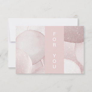 Moderne Glitter Cadeaubonnen Vaste Kaart