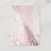 Moderne Glitter Discount Card Kortingskaartje (Achterkant)