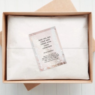 Moderne Glitter Discount Card Kortingskaartje